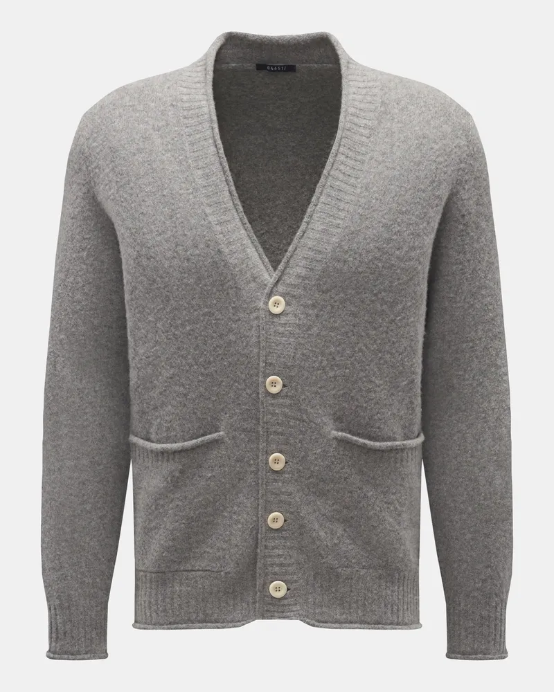 04651/ Herren - Cardigan 'Shetland' grau Grau