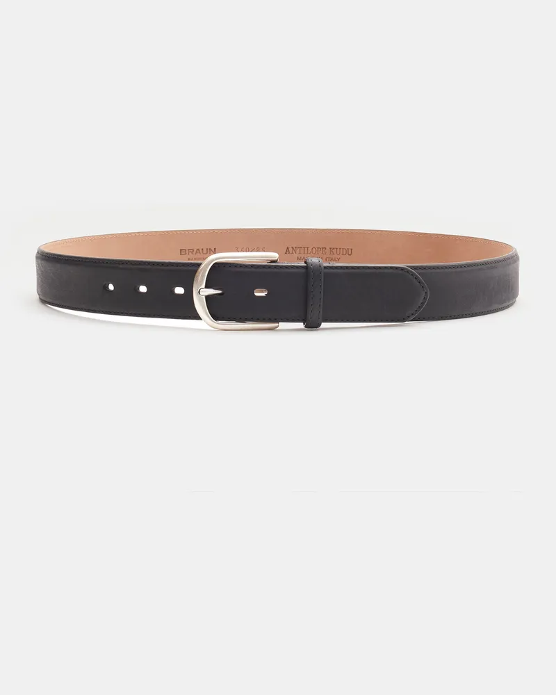 Fausto Colato Herren - Gürtel Antilopenleder dark navy Dark