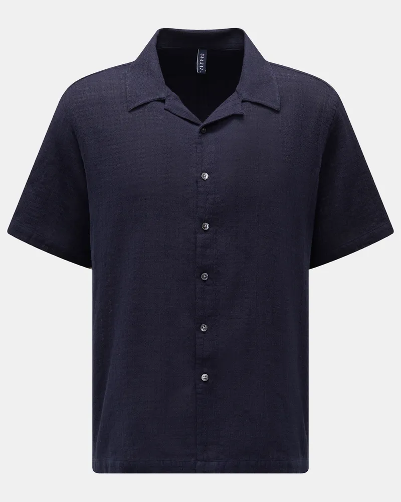 04651/ Herren - Kurzarmhemd 'Gaze Cuba' navy Navy
