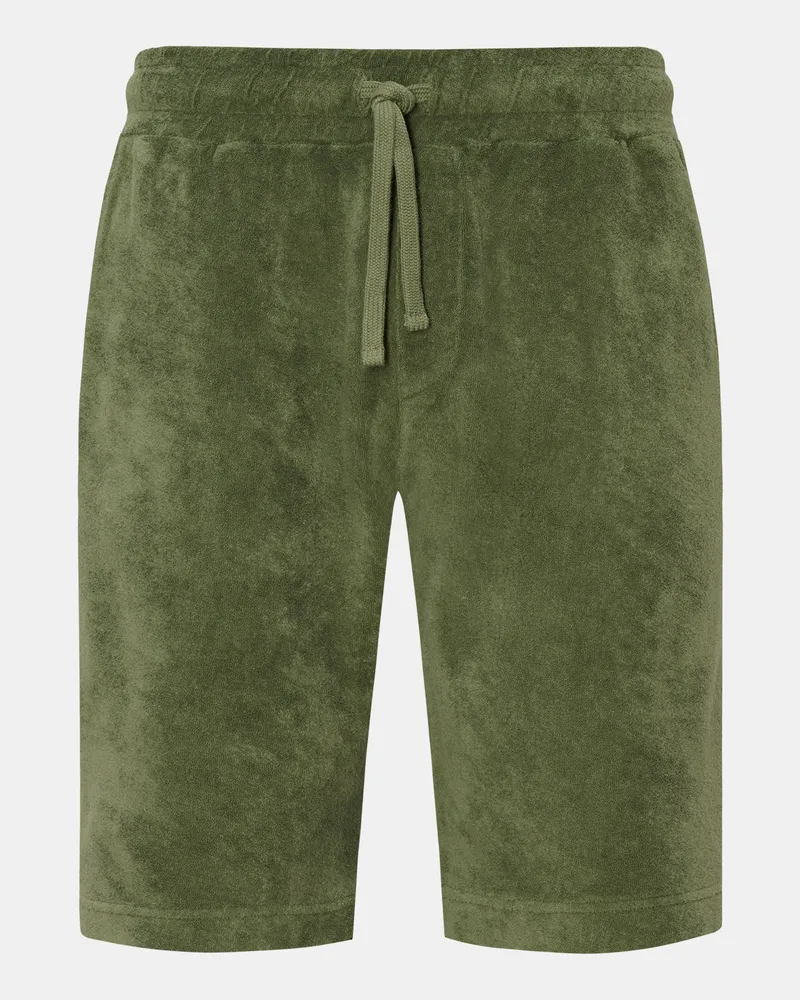 04651/ Herren - Frottee-Shorts 'Terry' grün Grün