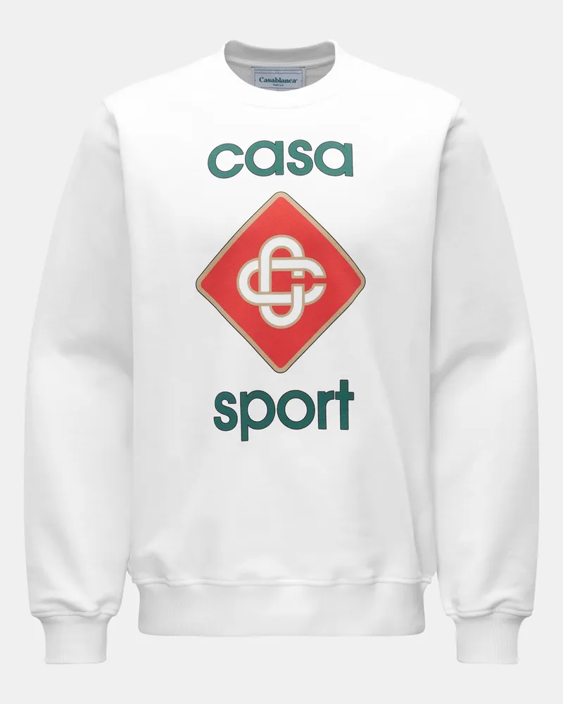 Casablanca Paris Sweatshirt 'Casa Sport Icon' weiß