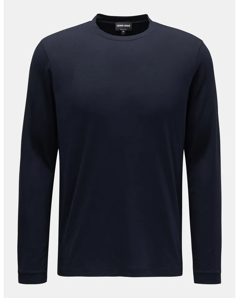 Giorgio Armani Rundhals-Longsleeve navy Navy