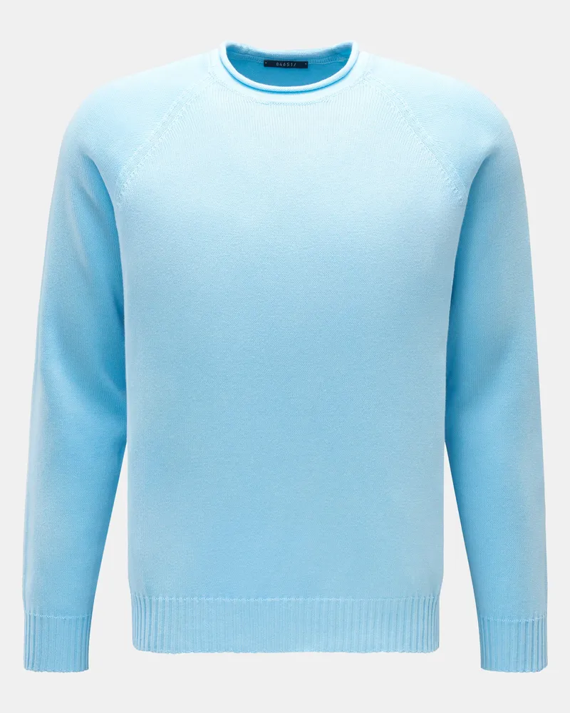 04651/ Herren - Rundhals-Pullover 'Cotton Crew' hellblau Hellblau