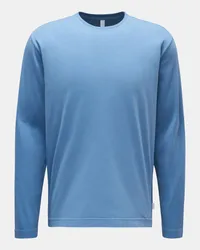 04651/ Rundhals-Longsleeve 'Oyster Jersey Tee' rauchblau Rauchblau