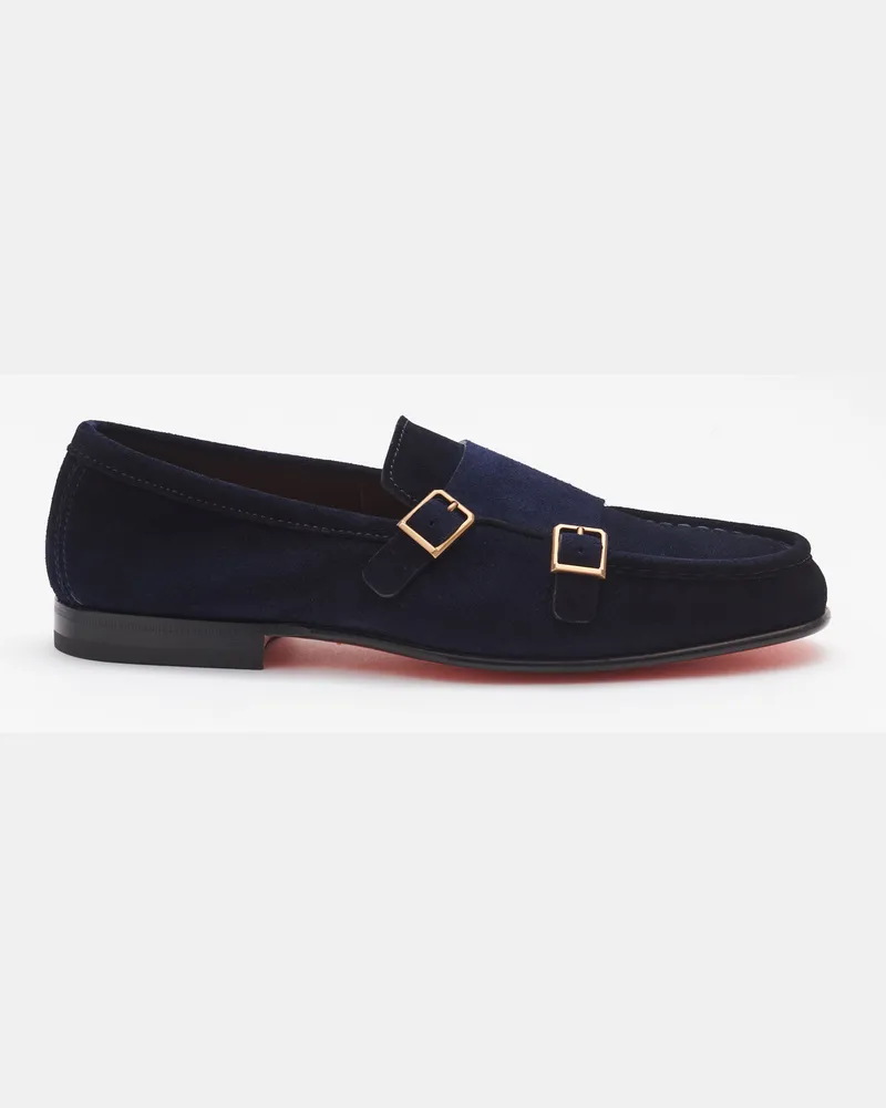 Santoni Herren - Doppelmonk navy Navy