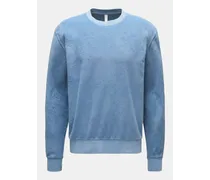 Frottee Rundhals-Sweatshirt hellblau