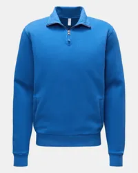 04651/ Sweat-Troyer 'Quarter Zip' blau Blau