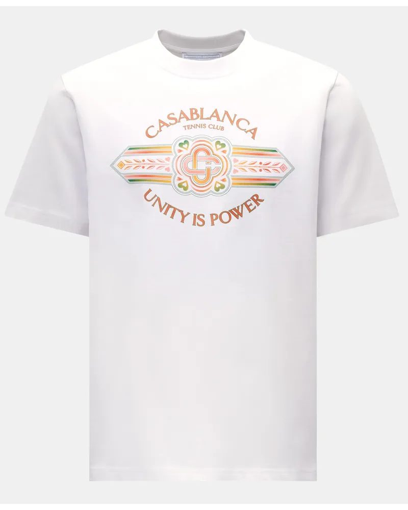 Casablanca Paris Rundhals-T-Shirt 'Unity is Power' weiß Weiß