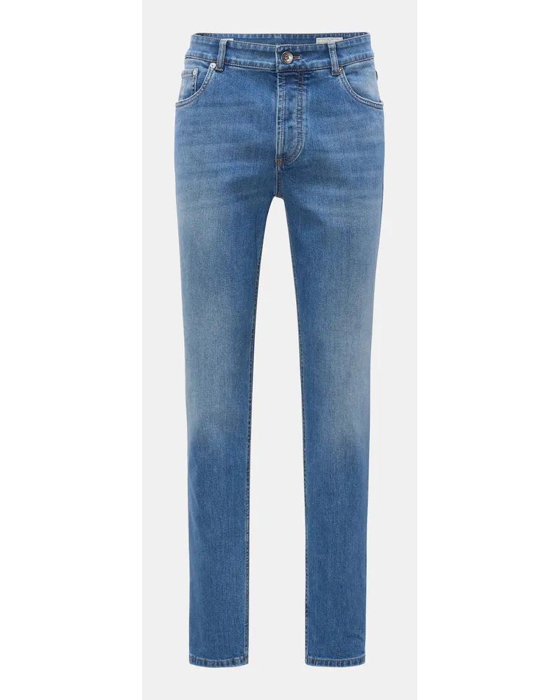 Brunello Cucinelli Jeans 'Traditional Fit' blau Blau