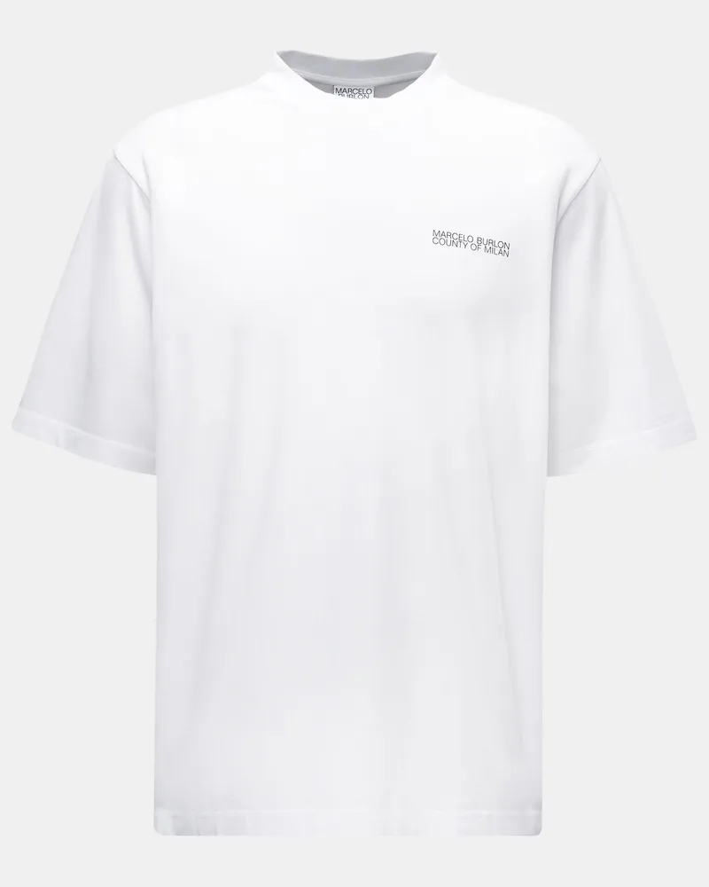 Marcelo Burlon | County of Milan Herren - Rundhals-T-Shirt weiß Weiß