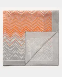 Missoni Einstecktuch grau/orange/beige Grau