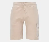Herren - Fleece-Cargo-Shorts 'Oyster' beige