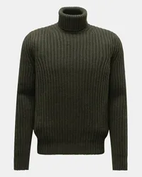 von BRAUN Cashmere Rollkragenpullover dark olive Dark