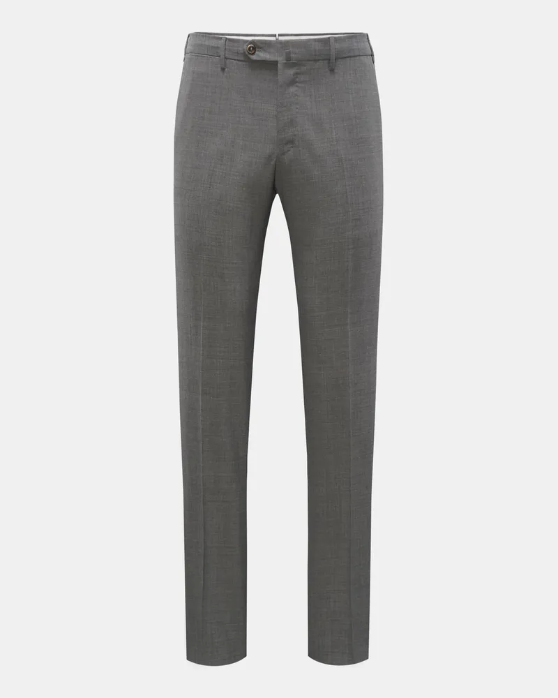 PT TORINO Herren - Wollhose 'Slim Fit' grau meliert Grau