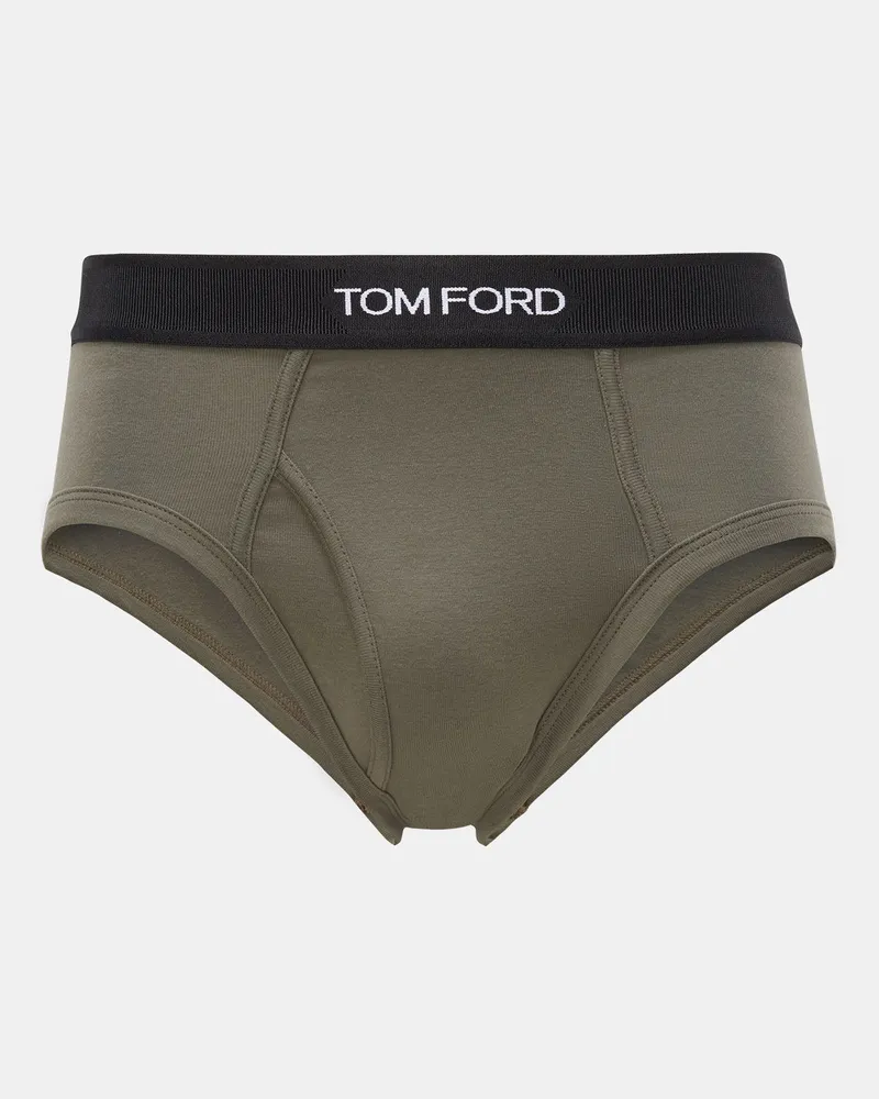 Tom Ford Herren - Sport Slip oliv Oliv