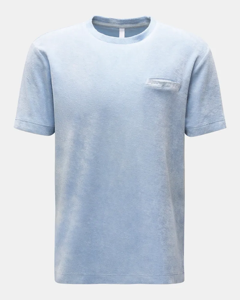 04651/ Herren - Frottee T-Shirt 'Terry Tee' rauchblau Rauchblau