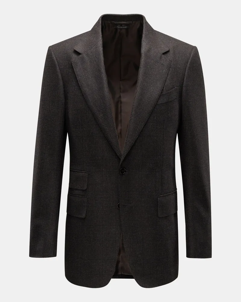 Tom Ford Herren - Sakko 'Shelton' dunkelbraun/schwarz kariert Dunkelbraun