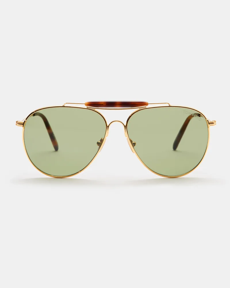 Tom Ford Herren - Sonnenbrille 'Rafael' gold/graugrün Gold