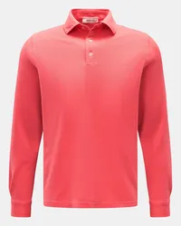 Filippo de Laurentiis Longsleeve-Poloshirt koralle Koralle