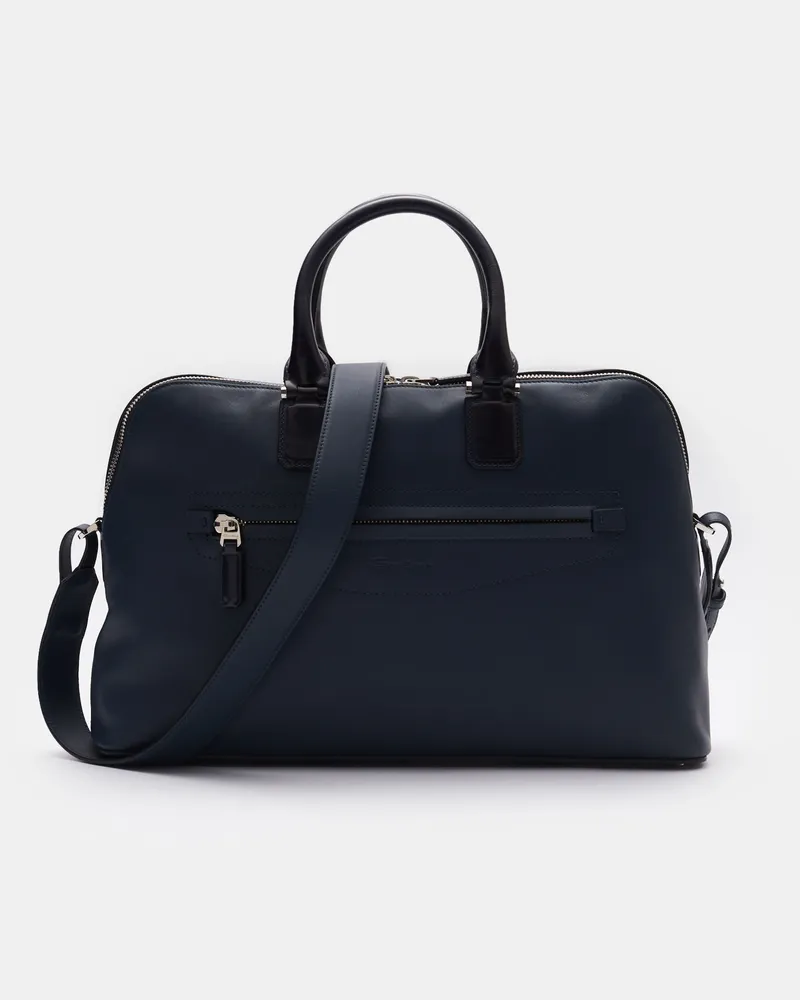 Santoni Herren - Aktentasche navy Navy