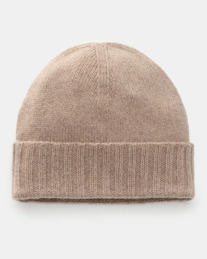 04651/ Herren - Cashmere Mütze beige Beige