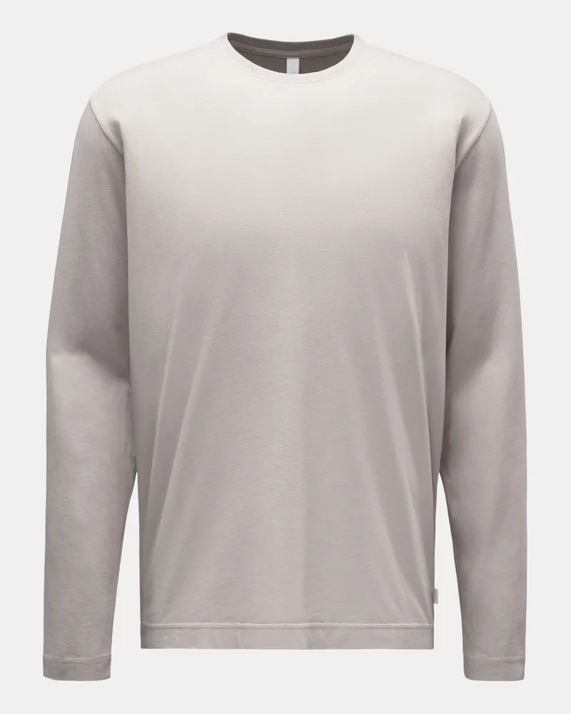 04651/ Herren - Rundhals-Longsleeve 'Oyster Jersey Tee' grau Grau