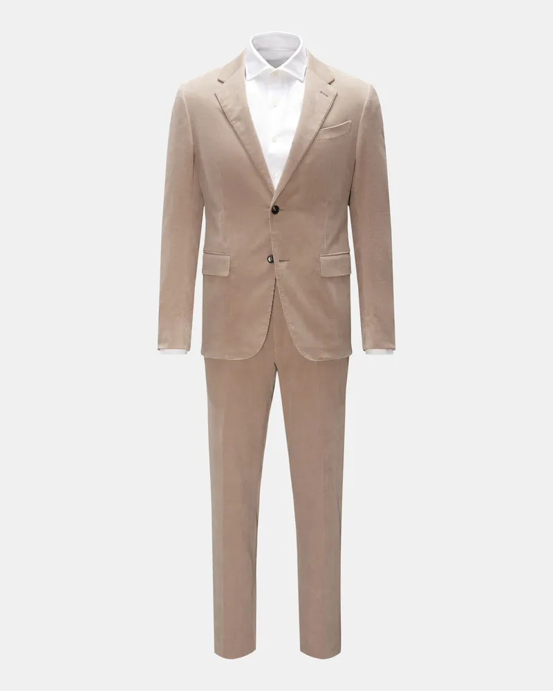 Ermenegildo Zegna Herren - Cordanzug beige Beige