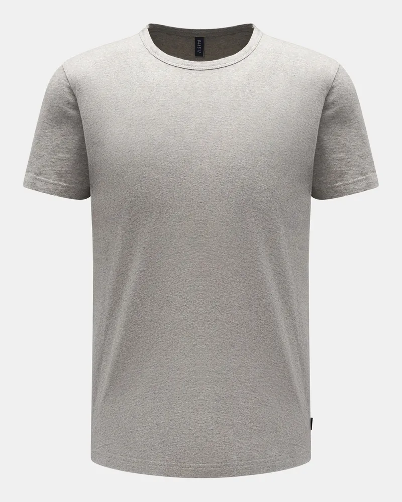 04651/ Herren - Rundhals-T-Shirt grau Grau