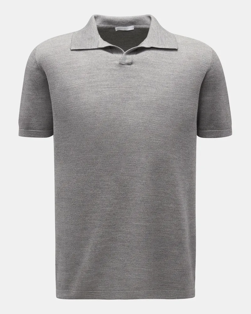 04651/ Herren - Kurzarm-Strickpolo 'The Ultimate Polo' grau Grau