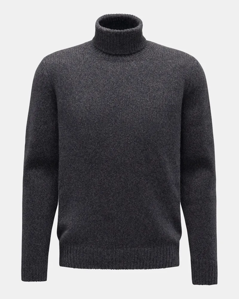 von BRAUN Herren - Cashmere Rollkragenpullover dark navy Dark