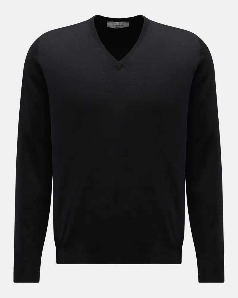 Filippo de Laurentiis V-Ausschnitt-Pullover dark navy Dark