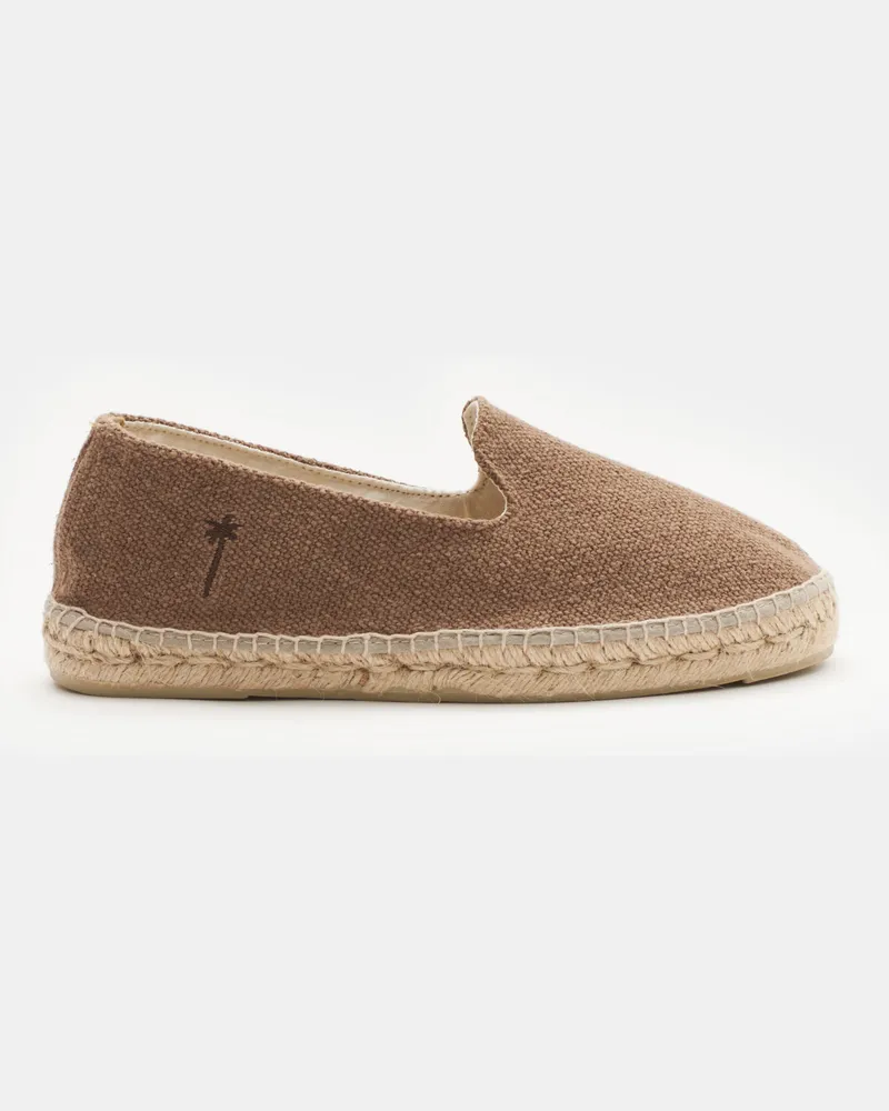Manebí Herren - Espadrilles 'Coarse Woven Canvas' taupe Taupe