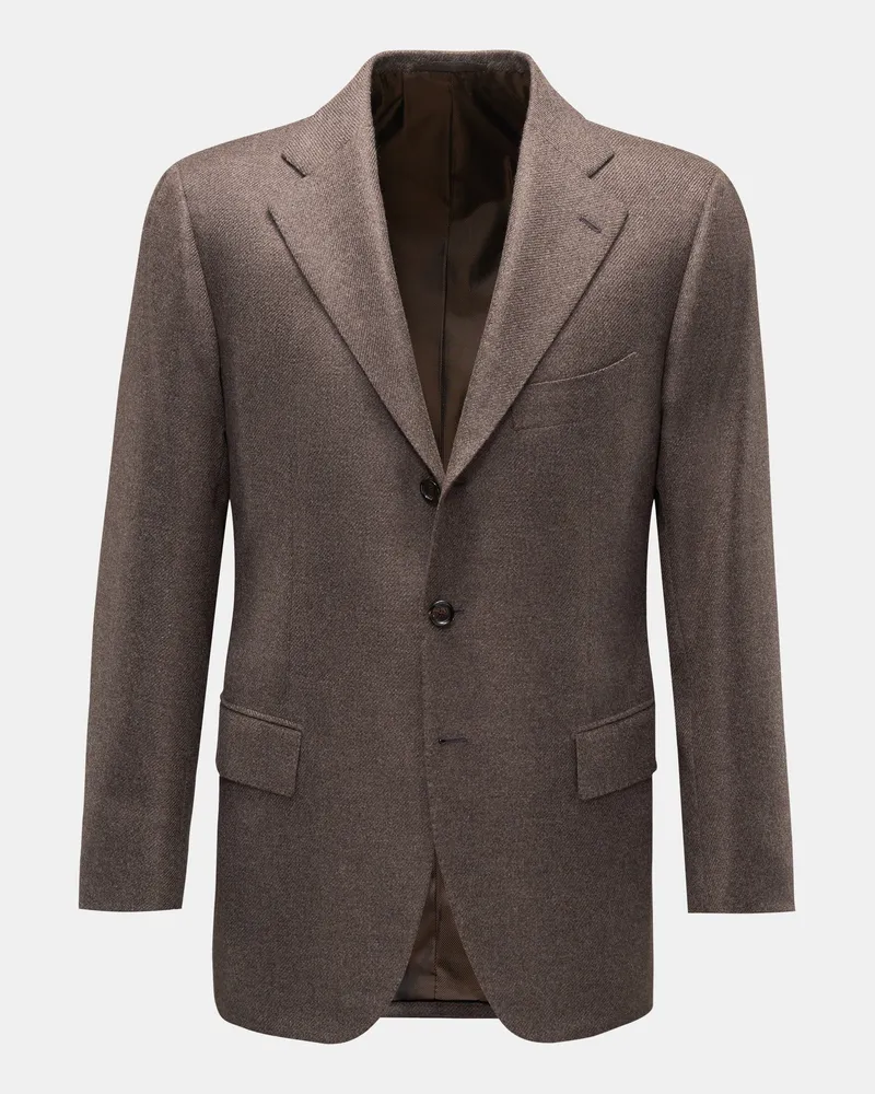 Cesare Attolini Herren - Cashmere Sakko graubraun Graubraun
