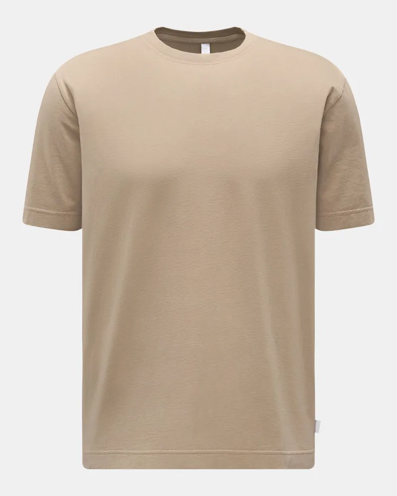 04651/ Herren - Rundhals-T-Shirt taupe Taupe