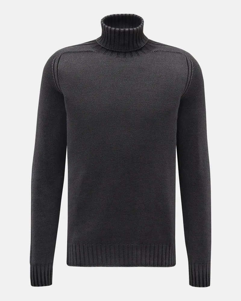 04651/ Herren - Rollkragenpullover 'Foggy Turtle' anthrazit Anthrazit