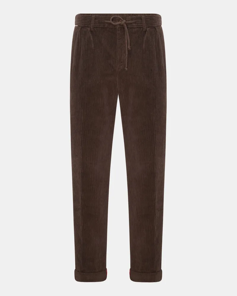 04651/ Herren - Cord-Joggpants dunkelbraun Dunkelbraun