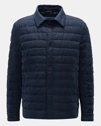 Herno Leinen-Daunenjacke navy Navy