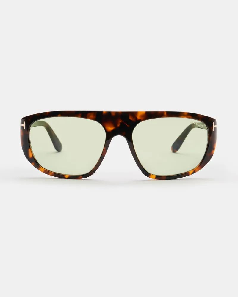 Tom Ford Herren - Sonnenbrille 'Edward' dunkelbraun gemustert/oliv Dunkelbraun