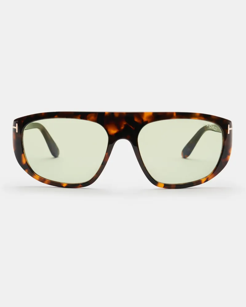 Tom Ford Herren - Sonnenbrille 'Edward' dunkelbraun gemustert/oliv Dunkelbraun