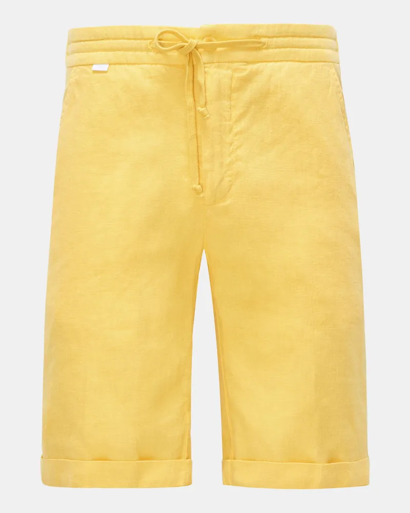 04651/ Herren - Leinen-Bermudas 'Linen Bermuda' gelb Gelb