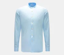 Herren - Casual Hemd Gandad-Kragen pastellblau