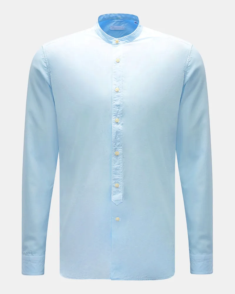 BRAUN Hamburg Herren - Casual Hemd Gandad-Kragen pastellblau Pastellblau