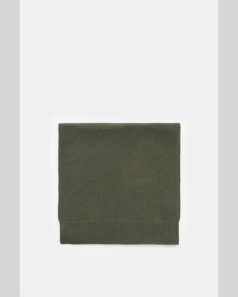 von BRAUN Herren - Cashmere Schal oliv Oliv