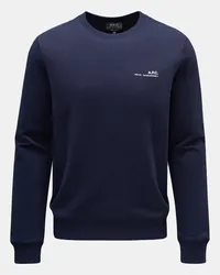 A.P.C. Rundhals-Sweatshirt 'Item' navy Navy