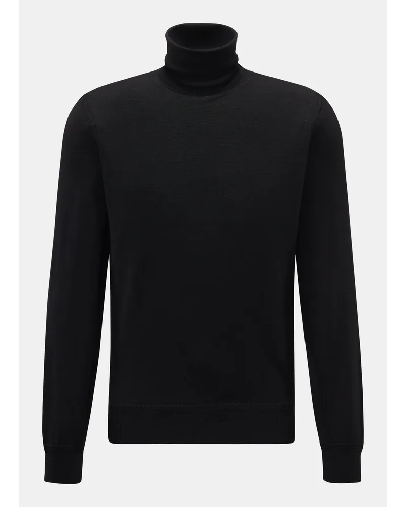 Tom Ford Feinstrick Rollkragenpullover schwarz Schwarz