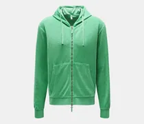 Herren - Frottee-Sweatjacke 'Terry Zip' hellgrün