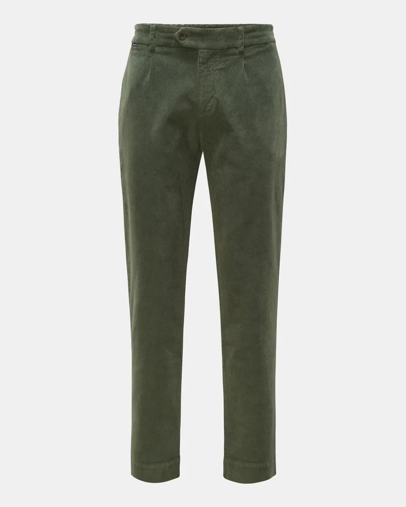 04651/ Herren - Cord-Joggpants 'Smart Pants Cord' grün Grün