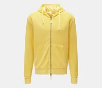 Herren - Frottee-Sweatjacke 'Terry Zip' gelb