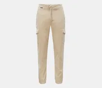Herren - Cord Cargo-Jogpants beige