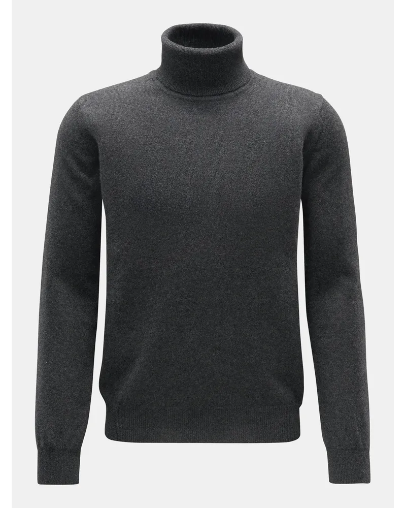 von BRAUN Cashmere Rollkragenpullover dunkelgrau Dunkelgrau